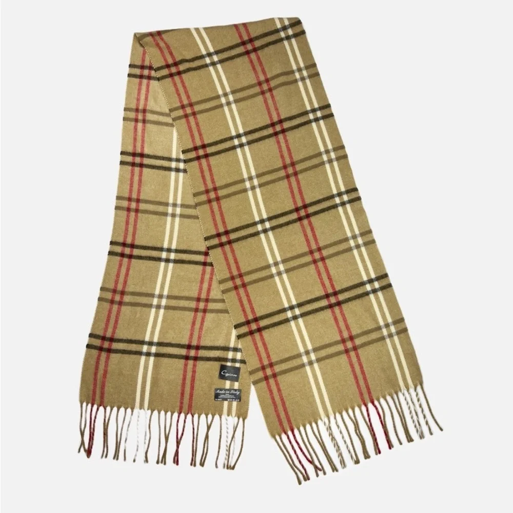 Cejon Classic Italian Tartan Plaid Neck Scarf Made in Italy - Picture 3 of 4